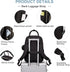 Backpack, Backpacks, MOONBABY Diaper Bag Baby Diaper Bags with Portable Changing Pad and Pacifier Case, Multifunctional