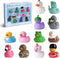 12 Rubber Ducks, Toddler Bath Toys, No-Hole Bathtub Toys for Baby Pool