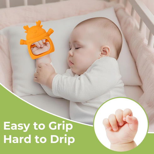 3-18 Set, Teething Toys Months Baby Teether Toy Toddler Remote Teether for Babies Silicone Hand Teether Mitten Control