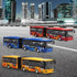 City Bus Die Cast Alloy Toy for Kids, Pull Back Metro Electric Bus with Sounds and Lights, Educational Gift for Ages 3+
