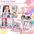 YOYTOO Set 5 6 7 8 9 10 Cat Diary for Girls with Lock, Cat Stationery with Secret Diary, Stamps, Pens, Journal Notebook