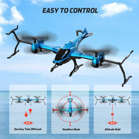 2.4G, 1 360 VATOS RC Helicopter All in Remote Control Helicopter Super Function Flip, Obstacle Avoidance, Altitude