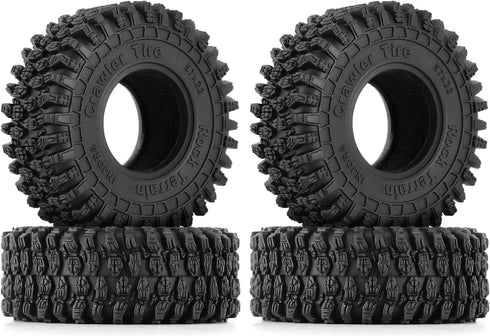 INJORA 1.0 Tires - 57 * 22mm S5 Super Soft Sticky Crawler Tires for TRX4M Axial AX24 SCX24 FCX24 Enduro24 Upgrade