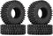 INJORA 1.0 Tires - 57 * 22mm S5 Super Soft Sticky Crawler Tires for TRX4M Axial AX24 SCX24 FCX24 Enduro24 Upgrade