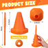 24 10 oz Set Gerrii PCS Construction Cone Cups with Straws Bulk - Reusable Traffic Cones Plastic Cups for Traffic Race