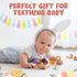 Easter Eggs Bunny Teething Toys, Easter Basket Essentials Stuffers, Silicone Easter Egg Baby Carrot Teether Toys, Baby
