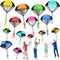 14 Pcs Tangle Free Parachute Toy, Hand Throw Flying Toys for Kids, Boys, Girls, Party Favors, No Battery Required (7