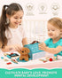 3-5 Set Lehoo Castle Wooden Doctor Kit for Toddlers Girls Toys, Vet Toys for Kids, Pretend Play Doctor with Puppy