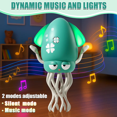 Rumexeng 8-Leg Magic Dancing Octopus Toy, Smart Tentacle Explorer, Wiggly Wonder Interactive Fun Octopus, Crawling