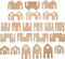 Little Happy Architect - Set of 22 Wooden Blocks for Toddlers, Ages 18m+, Create Village Layouts