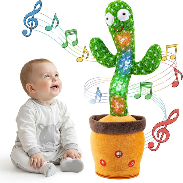 Ayeboovi Dancing Talking Cactus Baby Toys Interactive Toy Repeating Records What You