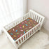 CZXW 52" 28" Colorful Sprinkles Chocolate Crib Sheets Fitted x Natural Cotton Soft & Breathable for Baby Crib Mattress