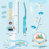 Kids Guitar for Girls, Wooden Musical Instruments Toys with Ukulele, Tambourine, Maracas, Harmonica, Mini Band Sets for