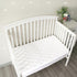 100% 52" 28" Crib Mattress Protector Sheets Fitted Waterproof Crib Mattress Pad Cover, Noiseless & Machine Wash