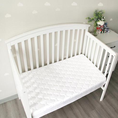 100% 52" 28", 2 Pack Crib Mattress Protector Sheets Fitted Waterproof Mattress Pad Cover, Noiseless & Machine Wash