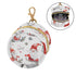 YETTASBIN Christmas Santa Claus Portable Pacifier Holder Case with Metal Hook Buckle & Zipper for Diaper Bag