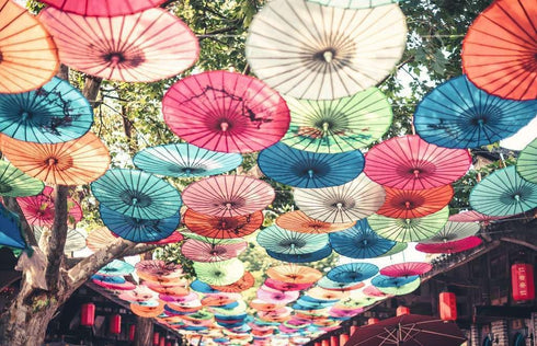 Ravensburger Puzzle Moment: Umbrellas - 200 Piece Jigsaw Puzzle for Kids & Adults, Unique Vibrant Design