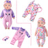 10 Sets 14-18 Inch 17 Inch 43cm UNICORN ELEMENT Baby Doll Clothes for Dolls, Baby Doll Clothes and Headbands Outfits