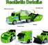 6 Pack Set, 3-7 8 Diecast Garbage Truck Toys for Kids, Mini Alloy Sanitation Truck Toy Recycling Sanitation Trucks