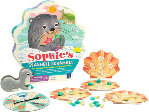 Sophie's Seashell Scramble Game by Educational Insights for Preschoolers & Toddlers, Ages 3+
