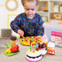 Set FUNERICA Play Food Goodies with Storage Box - Features Cutting Pizza, Ice Cream, Toy Birthday Cake, Fries, Dessert