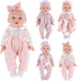 FADALEA 12 inch Doll Clothes and Accessories with Headband Hat Socks 4-Packs for