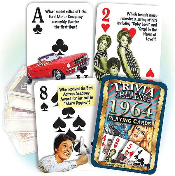 Flickback 1964 Trivia Playing Cards