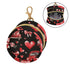 YETTASBIN Valentines Car Portable Pacifier Holder Case with Metal Hook Buckle & Zipper for Diaper Bag and Stroller