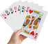 Yuanhe Jumbo Large Playing Cards - Giant Deck of Oversized Full Deck for Casino Party Decorations (5x7 inch)