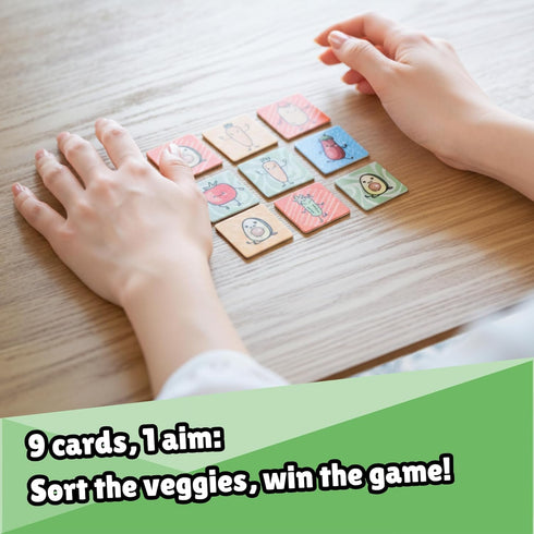 TADU 6+ 2-4 30 Potato Tomato Quick Card Game for Children and Adults Travel Game Board Game for Families Ages Players