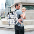 BOESI Backpack, Mommy Backpack Ink-wash Rabbit Diaper Bag Bag, Multifunctional Diaper Bag, Travel