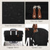6pcs 2 printe Large Diaper Bag Tote with Changing Pad & Organized Pouches, Mom's Bag for Hospital with Pacifier Case