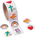 Fun Express Christian Symbols Smiles Roll Sticker, Stationery Stickers - 1 Piece