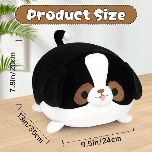 Dog Plush Stuffed Animal Pillow, 13” Soft Dog Plush Sleeping Throw Pillow, Cute Cartoon Dog Toy