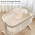 2 Pack Konssy Muslin Fitted Bassinet Sheets for Baby Girl Boy, Soft Bedside Sleeper Bassinet Sheets Fit for Baby