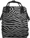 QSMJKLD Black and White Grain Diaper Bag with Changing Pad, Pacifier Holder -