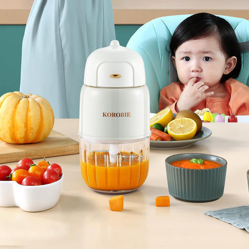 Baby Food Maker, Blender for Baby Food, Fruit, Vegetable, Meat Puree Maker for Fresh Nutritious Meals (White)