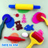 6 Set Clay and Dough Tools Pieces Basic Dough Tool for Kids, Variety of Rolling Pins, Rollers, Cutters