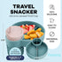 1 Pack Hoovy Silicone Cup Holder Tray for Car Seat, Booster Seat, Stroller - Carseat Snack Trays for Kids Travel - Cup
