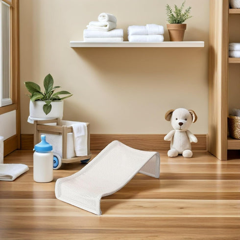 Non-Slip Bath Support Seat for Newborns - Mesh Pad Cushion for Bathtime