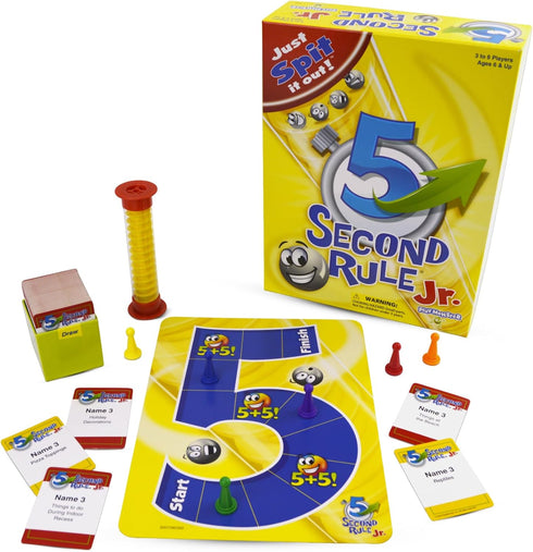 5 Second Rule Game Jr. - Simple Questions Card Game for Family Fun, Ages 6+, Party, Travel, Game Night