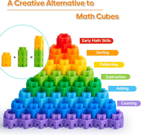Hexagonal Building Blocks - 160 Piece STEM Toys Building Set for Kids 5+ Year Old Boys Girls, Educational Classroom