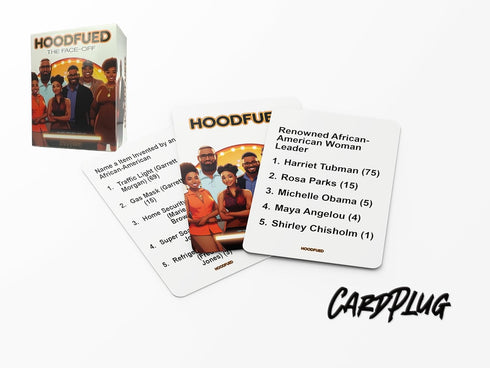 HoodFued: The Ultimate Family Trivia Card Game - Culture-Centric Game for Friends and Family Fun