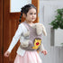 GAGAKU Toy Baby Doll Carrier for Little Girls Boys, Reborn Realistic Baby Dolls accessories - Gray Embroidered Lion