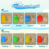 Fegalop 14Pcs Sets, Set Bag,Summer Beach Toys, Sand Toys with Construction Vehicle and Collapsible Beach Bucket, Animal
