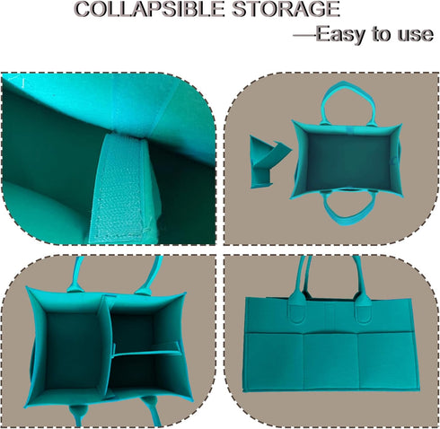 Baby Diaper Caddy is a versatile baby basket designed for nursery storage, car organization, and as a thoughtful gift