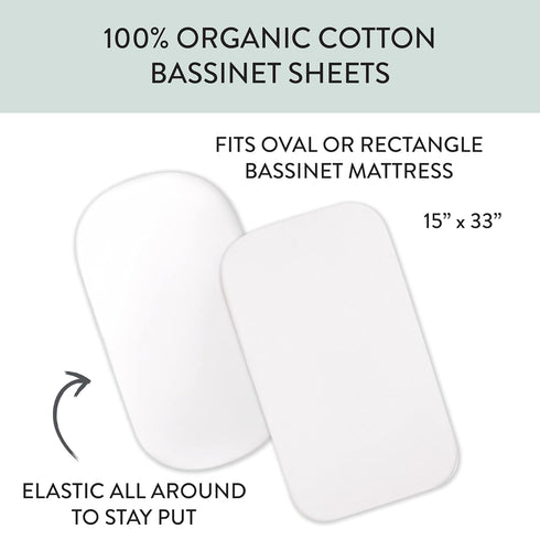 Set 2 of Bassinet Sheets - Soft and Comfortable Bedding for Your Baby