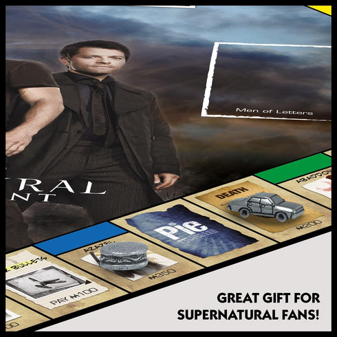 Winning Moves Supernatural Monopoly Board Game, Join the Winchester Brothers, Ages 16 and Up, Grey