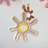 Boho Daisy Crib Mobile for Girls - Charming Nursery Decor with Woven Design