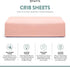 Tafts Crib Sheets, 100% Viscose Bamboo Fitted, 8 Inch Deep Pocket, Standard Crib & Toddler Mattress, Cooling Soft (28 x